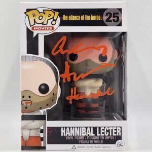 Anthony Hopkins Autographed Hannibal Lecter Funko (25) w Hannibal CN