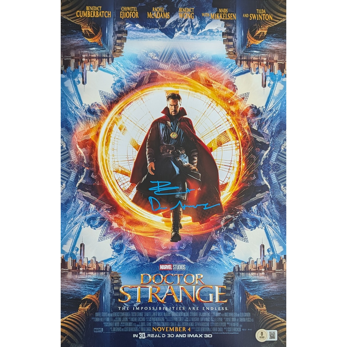 Benedict Cumberbatch Signed Mini-Poster #5 (11x17) w/ 