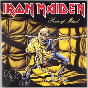 Bruce Dickinson Autographed Piece Of Mind LP