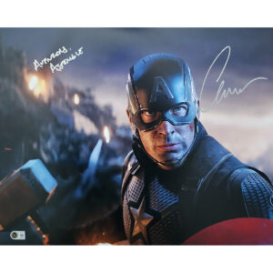 Chris Evans Autographed Photo #2 (16x20) w Avengers Assemble