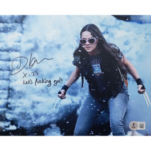 Dafne Keen Autographed Photo #1 (8x10) w quote and X-23 CN