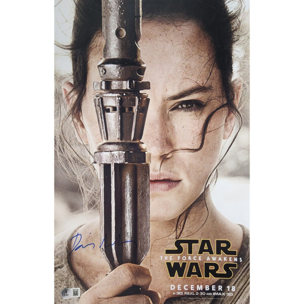 Daisy Ridley Signed Mini-Poster #1 (11x17) - Twin Cities Comics