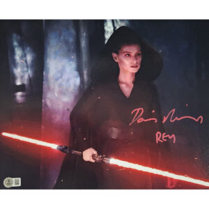 Daisy Ridley Autographed Photo #8 (11x14) w Rey CN