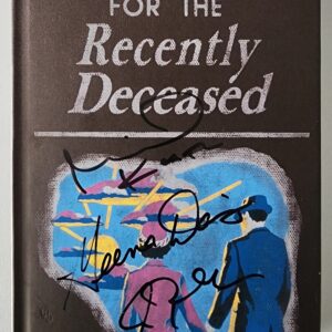 Damaged Handbook For The Recently Deceased Signed By Michael Keaton, Alec Baldwin, and Geena Davis