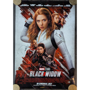 David Harbour Signed Black Widow Poster