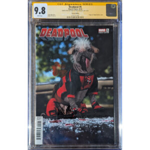 Deadpool #5 CGC 9.8 Pawprint by Peggy the Dog aka Dogpool