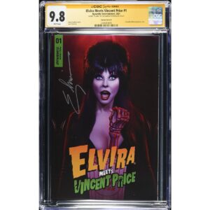 Elvira Meets Vincent Price #1 CGC 9.8 SS Cassandra Peterson