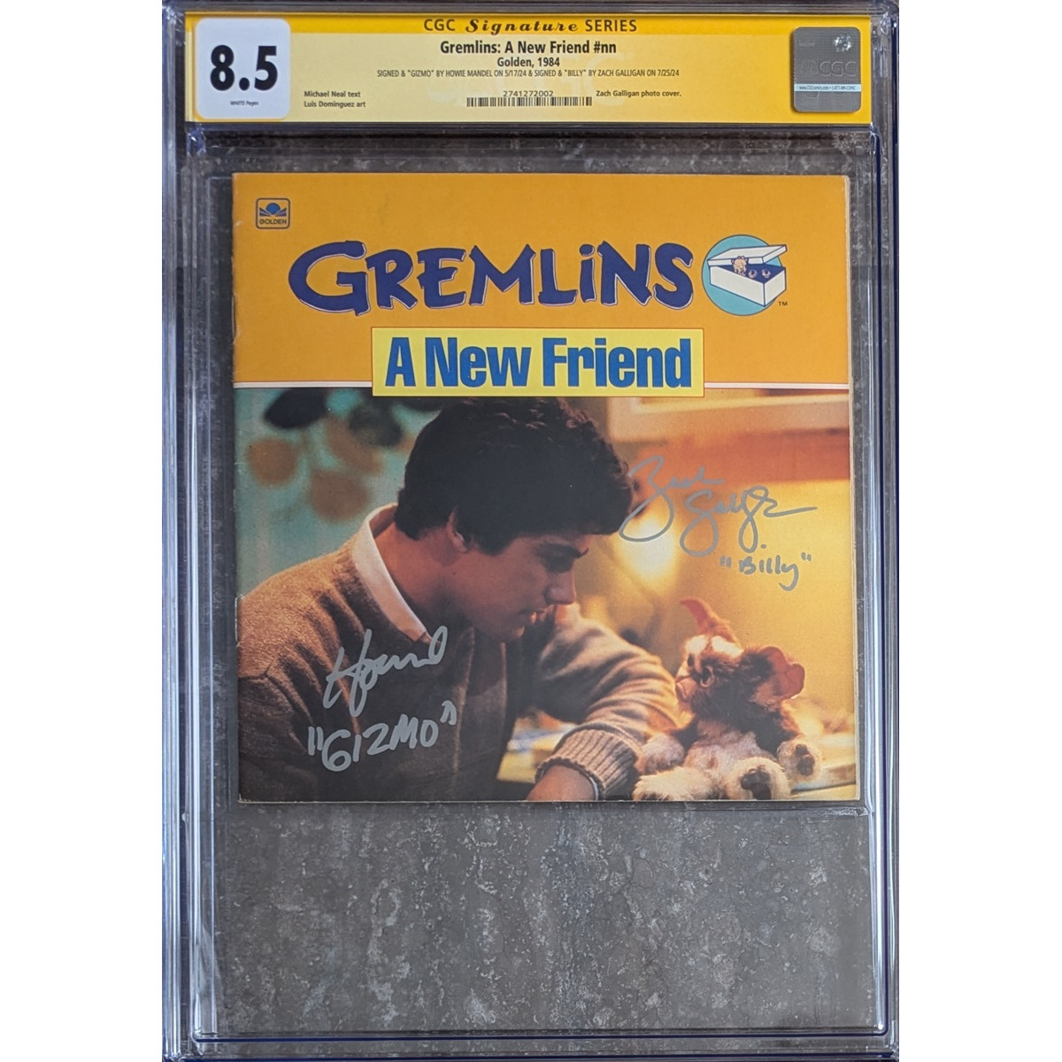 Gremlins: A New Friend__CGC 8.5 SS__Signed by Howie Mandel and