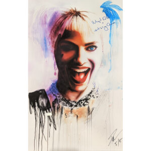 Rob Prior Harley Quinn Print signed by Margot Robbie