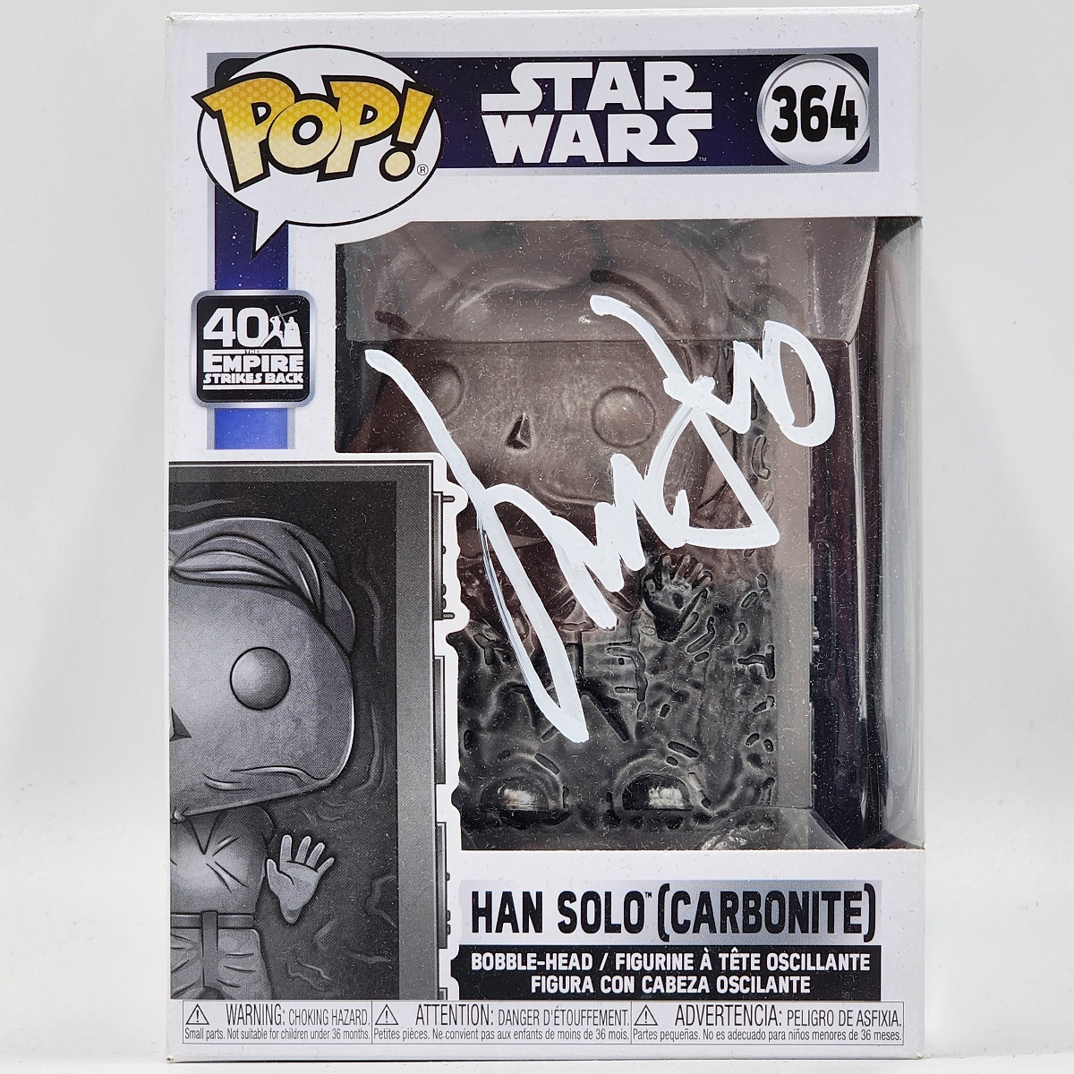 Harrison Ford Autographed Han in Carbonite Funko (364)