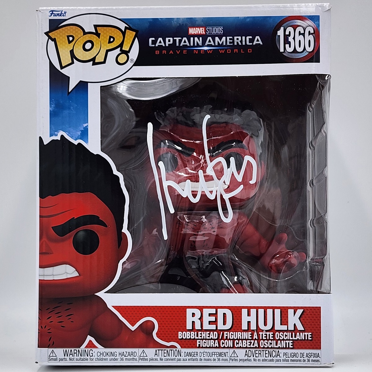 Harrison Ford Autographed Oversized Red Hulk Funko (1366) - 1 in stock