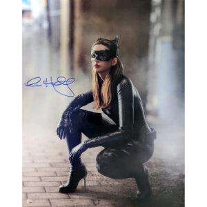 Anne Hathaway signed Catwoman photo