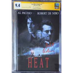 Heat Movie Program CGC 9.4 SS Signed by Robert De Niro