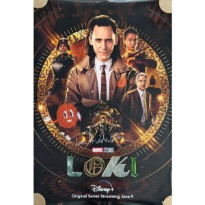 Hiddleston signed Loki poster #2