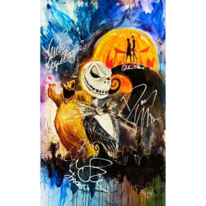 Rob Prior Nightmare Before Christmas print signed by Sarandon, O'Hara, Page, and Elfman