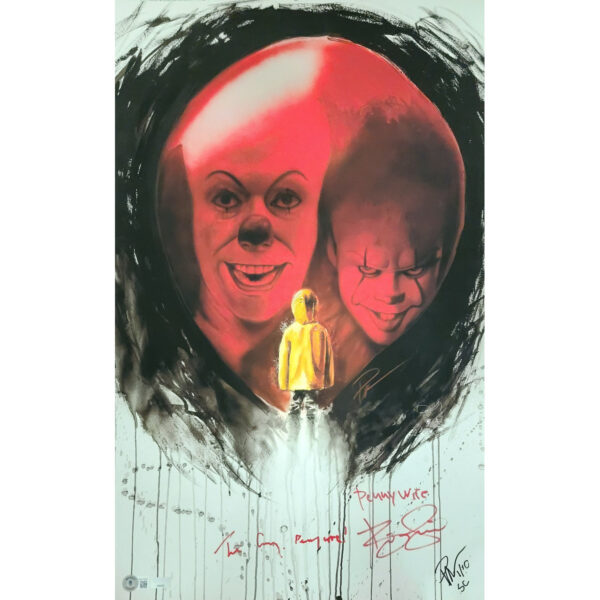 Rob Prior IT Limited Edition Print signed by Curry and Skarsgard