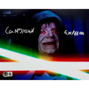 Ian McDiarmid Autographed Photo #13 (8x10) w The Emperor CN