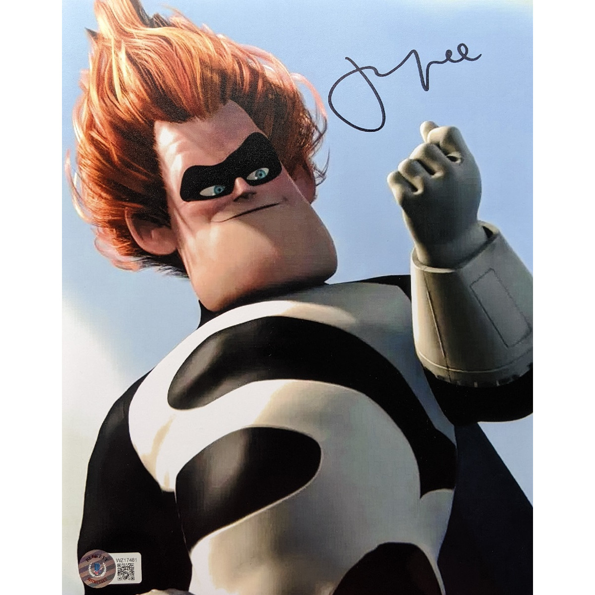 Jason Lee Signed 8x10 Photo cheapest Disney Incredibles Syndrome with Beckett BAS COA