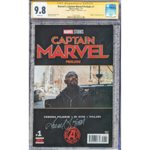 Marvel's Captain Marvel Prelude #1 CGC 9.8 Signed by Samuel L Jackson