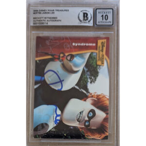 Jason Lee signed Pixar Treasures Card DPT90 Auto 10