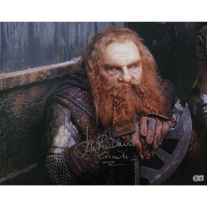 John Rhys-Davies Autographed Photo #1 (16x20) w Gimli Character Name