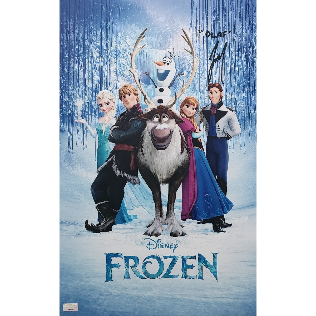 Josh Gad Autographed Frozen Mini-Poster w/ 