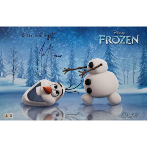 Josh Gad Autographed Photo #6 (11x17) w quote and Olaf