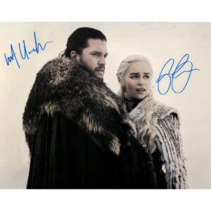 Emilia Clarke and Kit Harington signed 16x20 #1