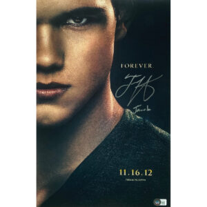 Taylor Lautner Signed "Breaking Dawn" Mini-Poster #1 w/ Inscription and BAS (11x17)