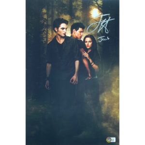 Taylor Lautner Signed "New Moon" Mini-Poster #2 W/ Inscription and BAS (11x17)