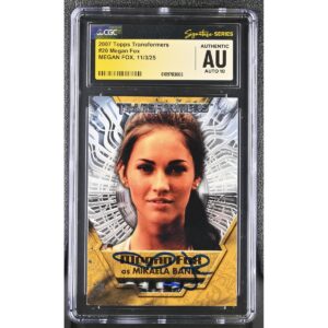 Megan Fox Signed 2007 Transformers Card #20 CGC