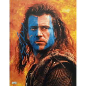Mel Gibson Autographed Photo #6 (11x14) W CA Hologram in Blue