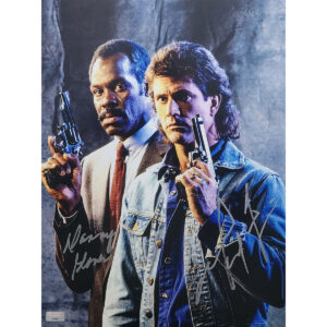 Mel Gibson and Danny Glover Dual Signed Photo #1 (11x14)