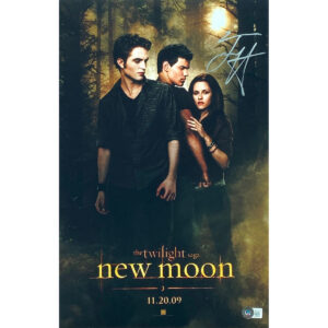 Taylor Lautner Signed "New Moon" Mini-Poster #1 W/ BAS (11x17)