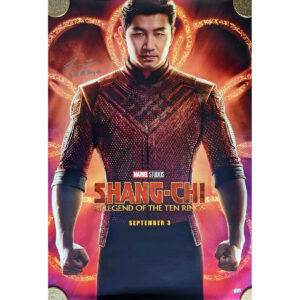 Simu Liu signed Shang-Chi Poster - Signed in English and Chiinese w/ Character Name