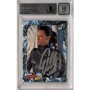 Evangeline Lilly Autographed Upper Deck 2018 Ant-Man & The Wasp #96 BAS Auto 10 with Wasp inscription