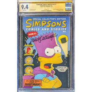 Simpsons Comics and Stories #1 CGC 9.4 Signed by Nancy Cartwright