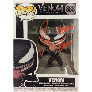 Tom Hardy Signed Venom Funko w/ Character Names