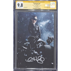 Catwoman #41 Photo CGC 9.8 SS Signed by Anne Hathaway