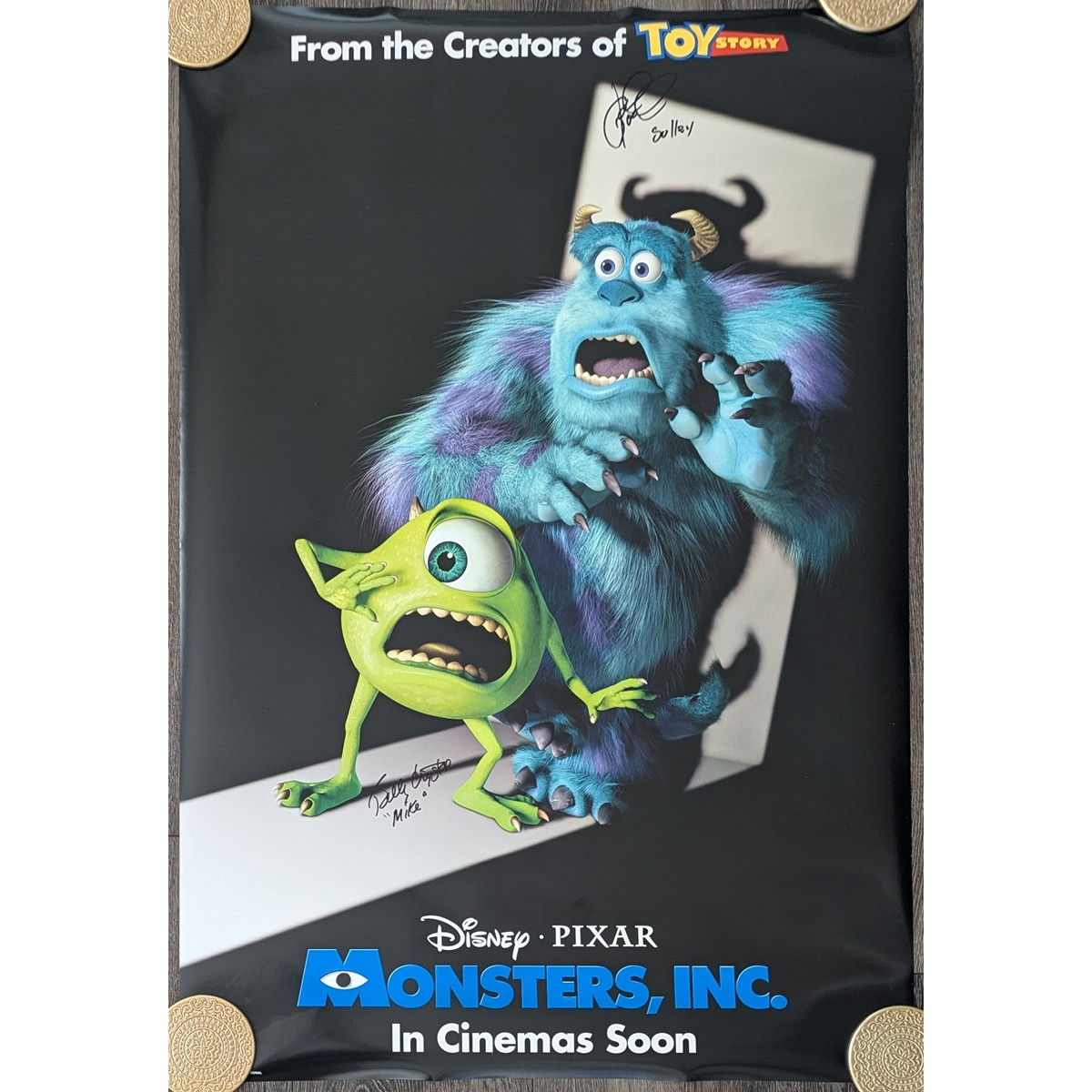 Billy Crystal and John Goodman Signed Monsters Inc Original Double-Sided  Intl B Poster w/ Character Names - Twin Cities Comics