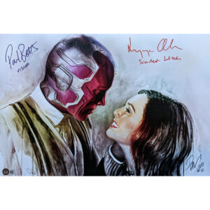 Rob Prior WandaVision print signed by Elizabeth Olsen and Paul Bettany