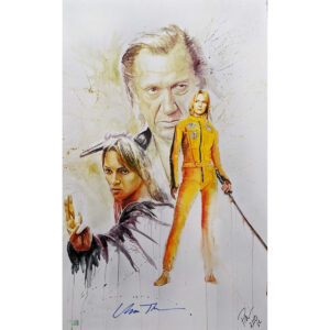 Rob Prior Kill Bill print signed by Uma Thurman