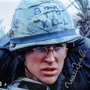 Matthew Modine signed Full Metal Jacket 11x14