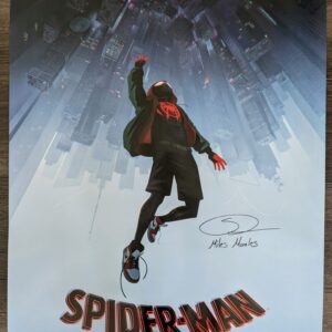 Shameik Moore signed Into The Spider-Verse Poster