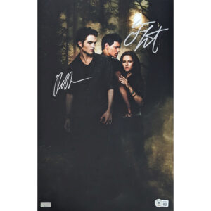 Robert Pattinson and Taylor Lautner Signed Mini Poster #3 - 11x17