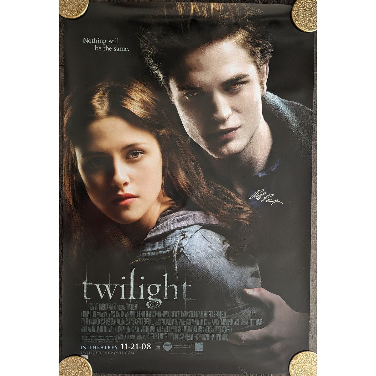 Twilight Saga Autographed hot Cast Poster Si