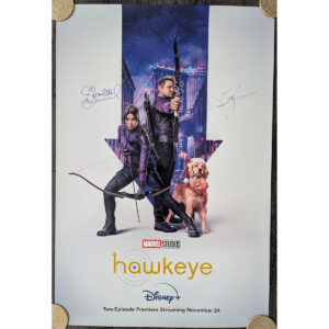 Renner Steinfeld Signed Hawkeye Poster #2 (27x40)