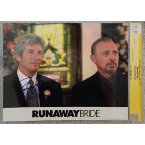 Richard Gere Autographed Runaway Bride IKE and Fisher Lobby card - 9.9