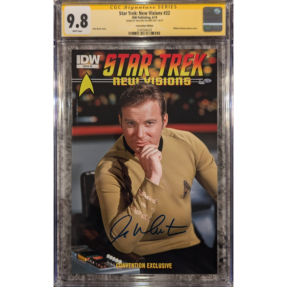 アメコミリーフ Star Trek #500 CGC 9.8 Star Trek: New Visions #22 photo cover__CGC 9.8 SS__Signed by
