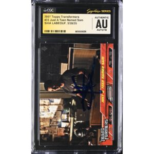 Shia LaBeouf Signed 2007 Transformers Card #33 CGC